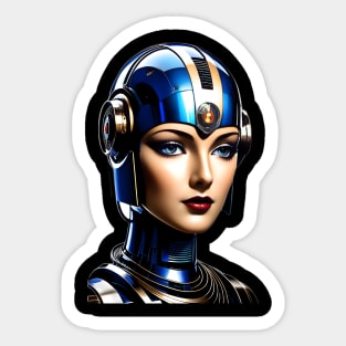 Metropolis 1920 anroid woman of Babylon Berlin Sticker